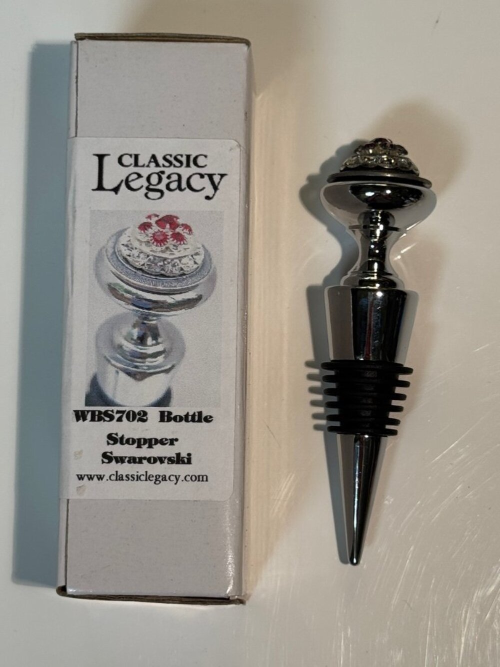 Incredible Swarovski Crystal Wine Stopper by Legacy